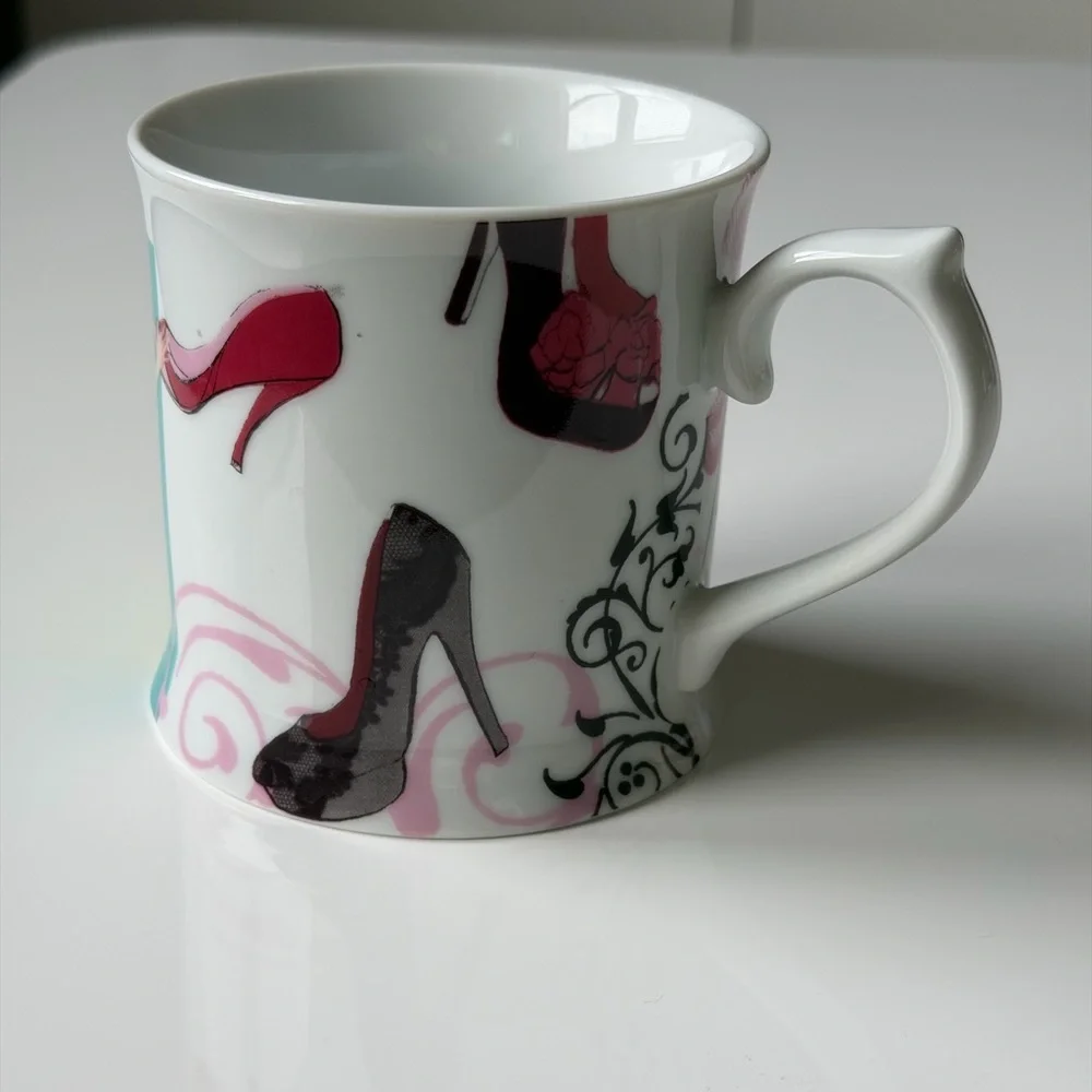 Rosanna “Shoeaholic Deal Stealer”Ceramic Coffee Mug with Shoes Design